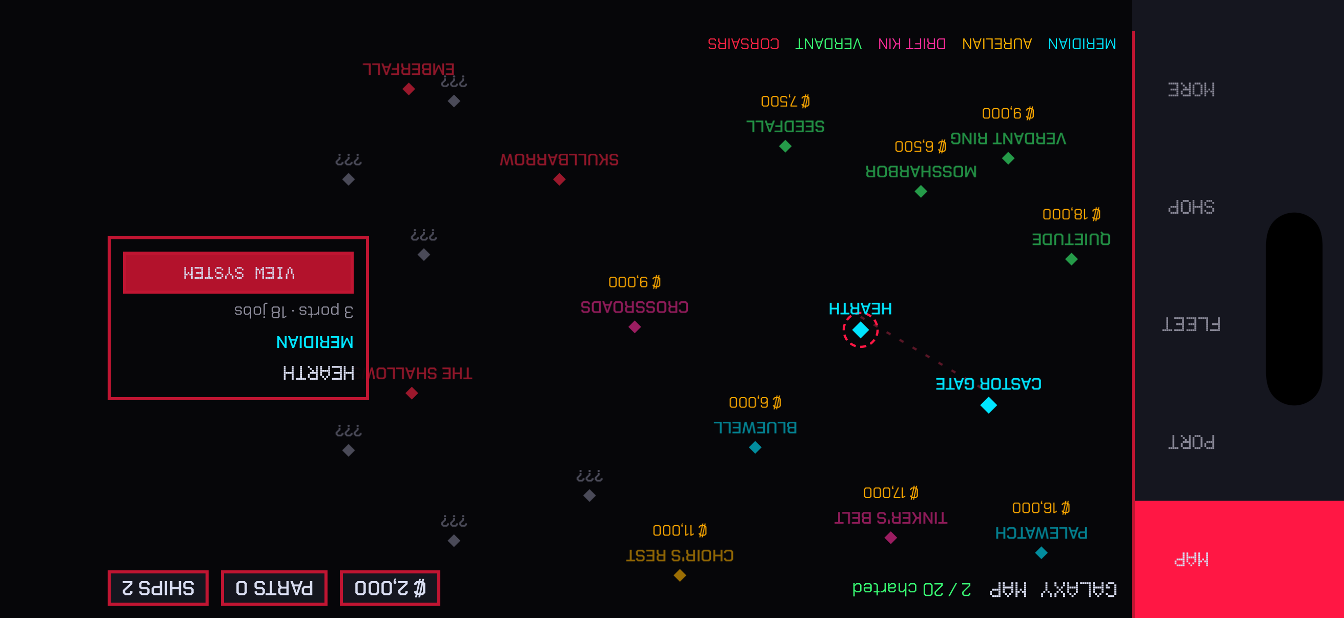 Pocket Fleet — galaxy map